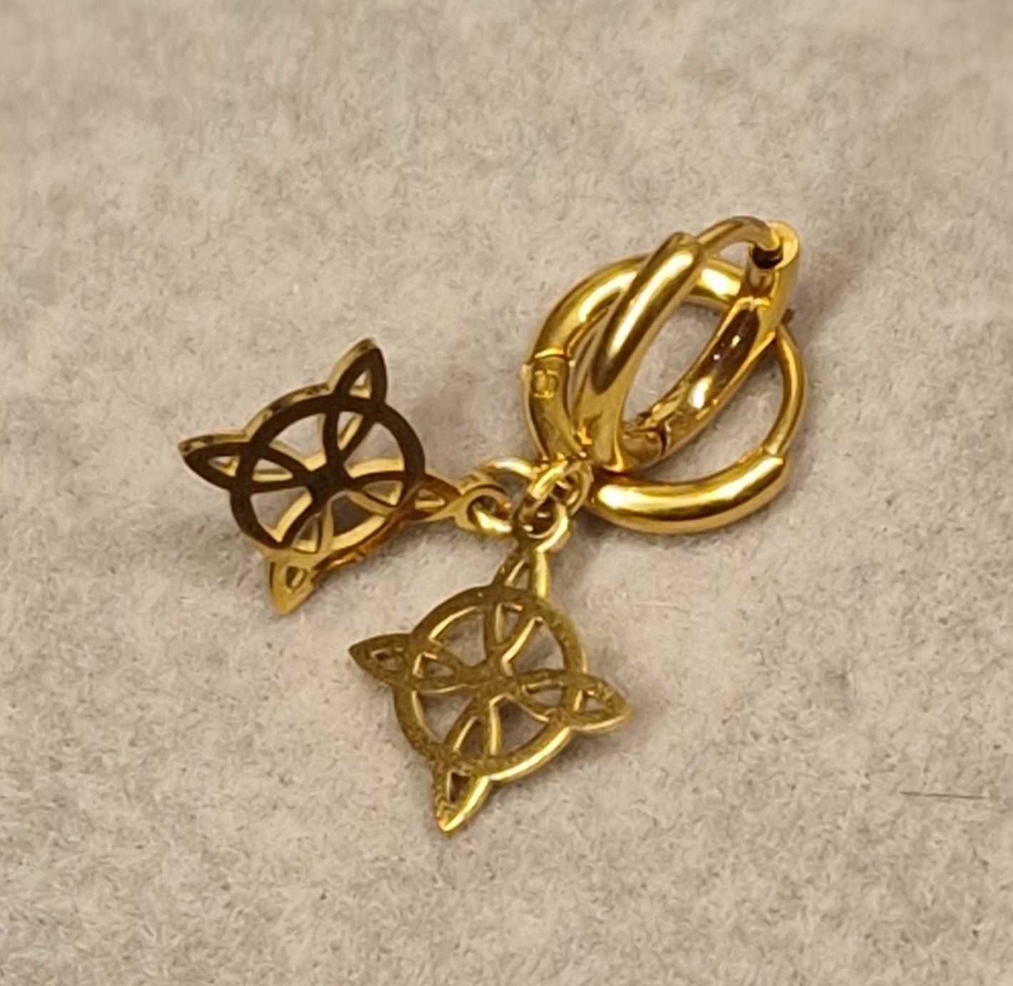 Pendientes  Aros Nudo de Bruja