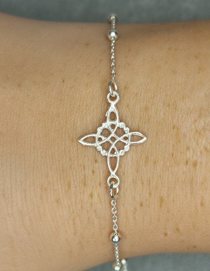 Pulsera Nudo de Bruja Plata 925