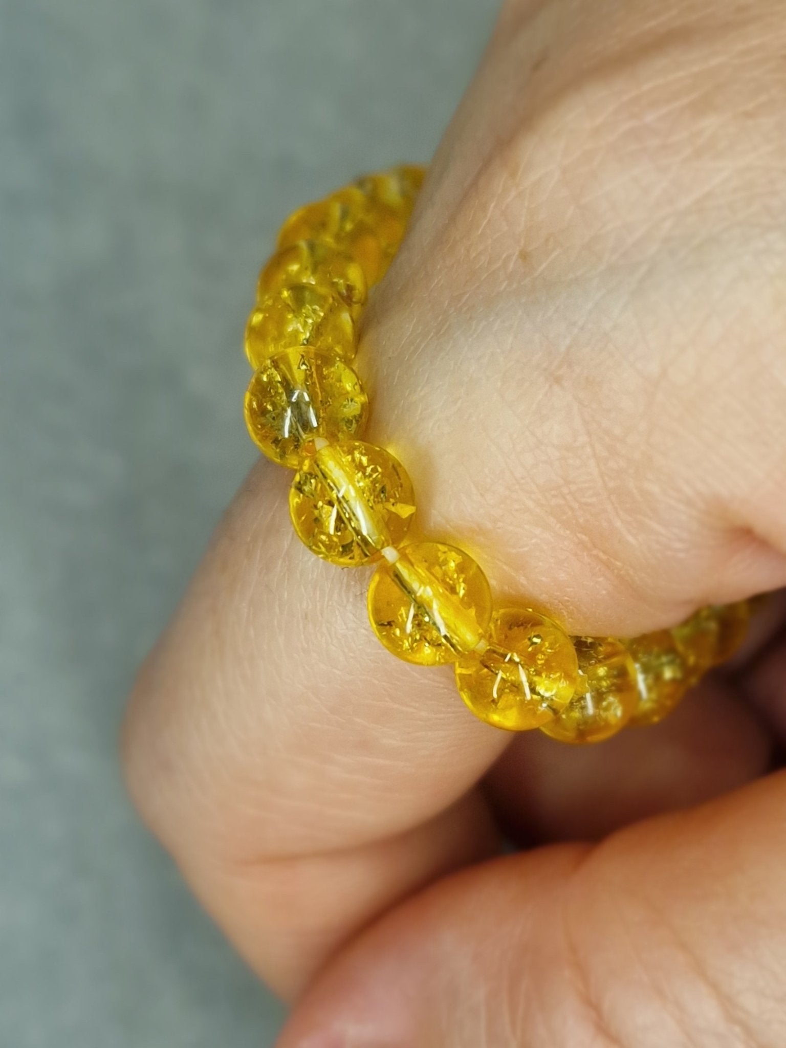 Pulsera de citrino natural, energizada para atraer abundancia, claridad mental y vitalidad