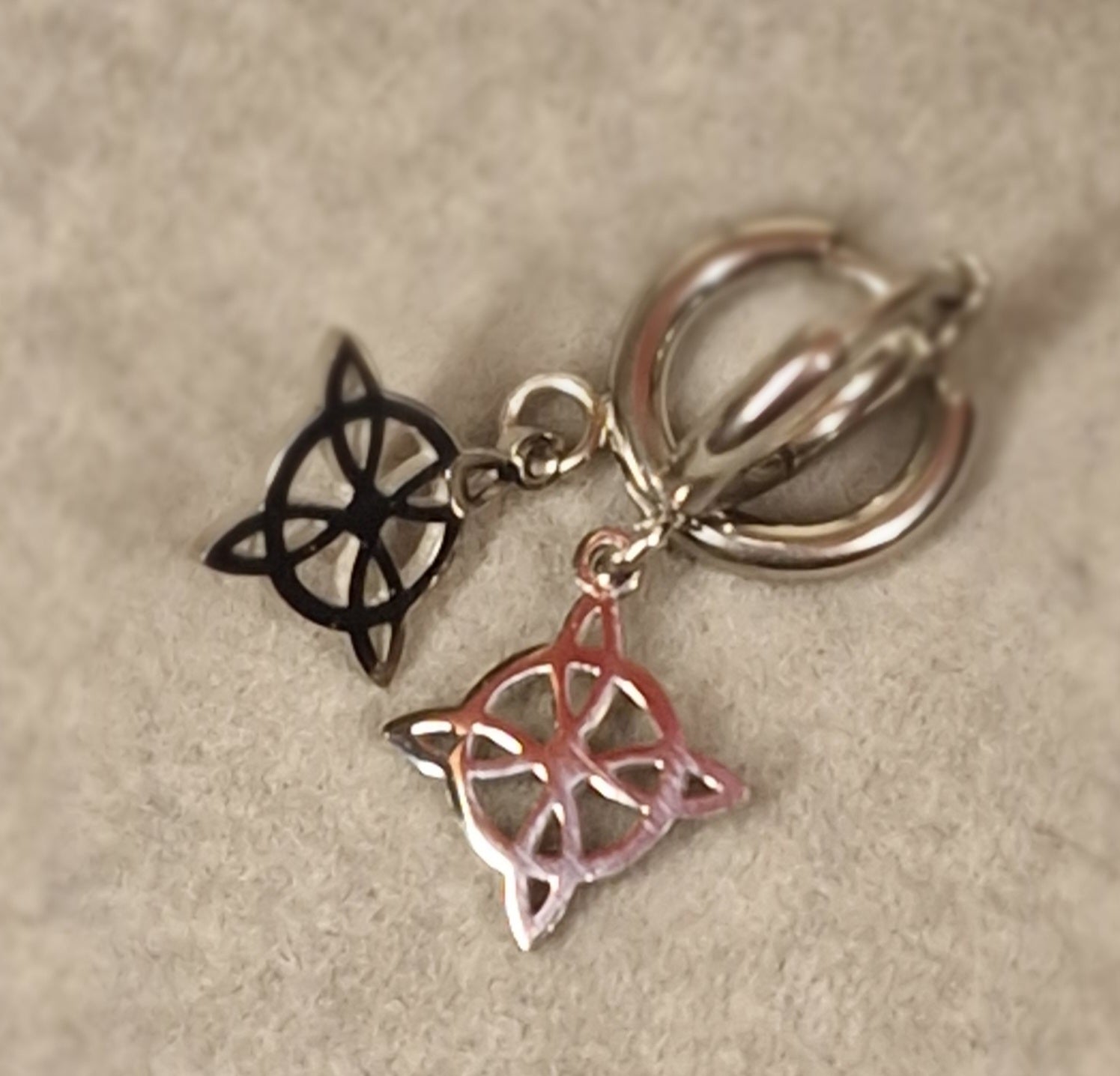 Pendientes  Aros Nudo de Bruja