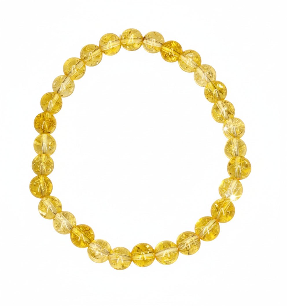 Pulsera de citrino natural, energizada para atraer abundancia, claridad mental y vitalidad