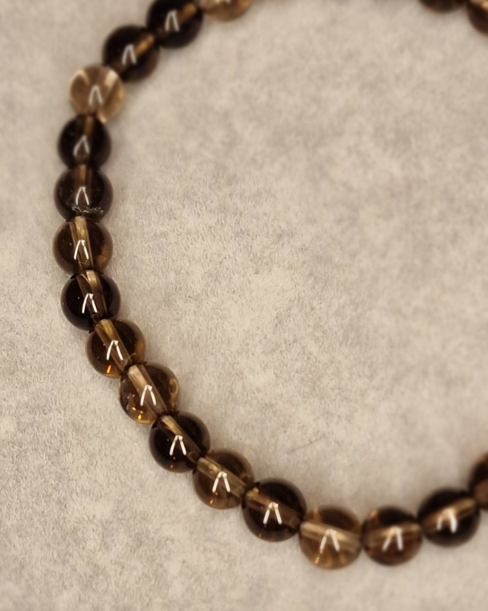 Pulsera Mineral Cuarzo ahumado