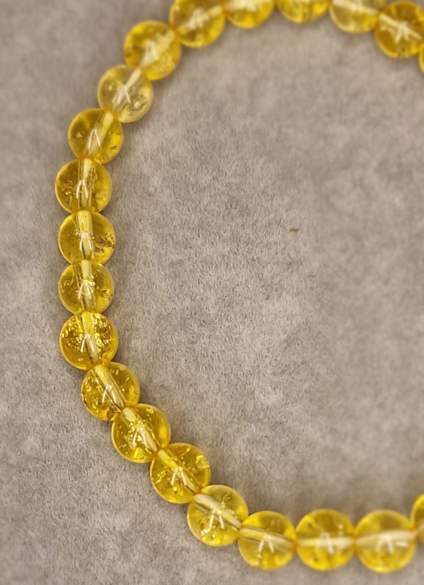 Pulsera de citrino natural, energizada para atraer abundancia, claridad mental y vitalidad