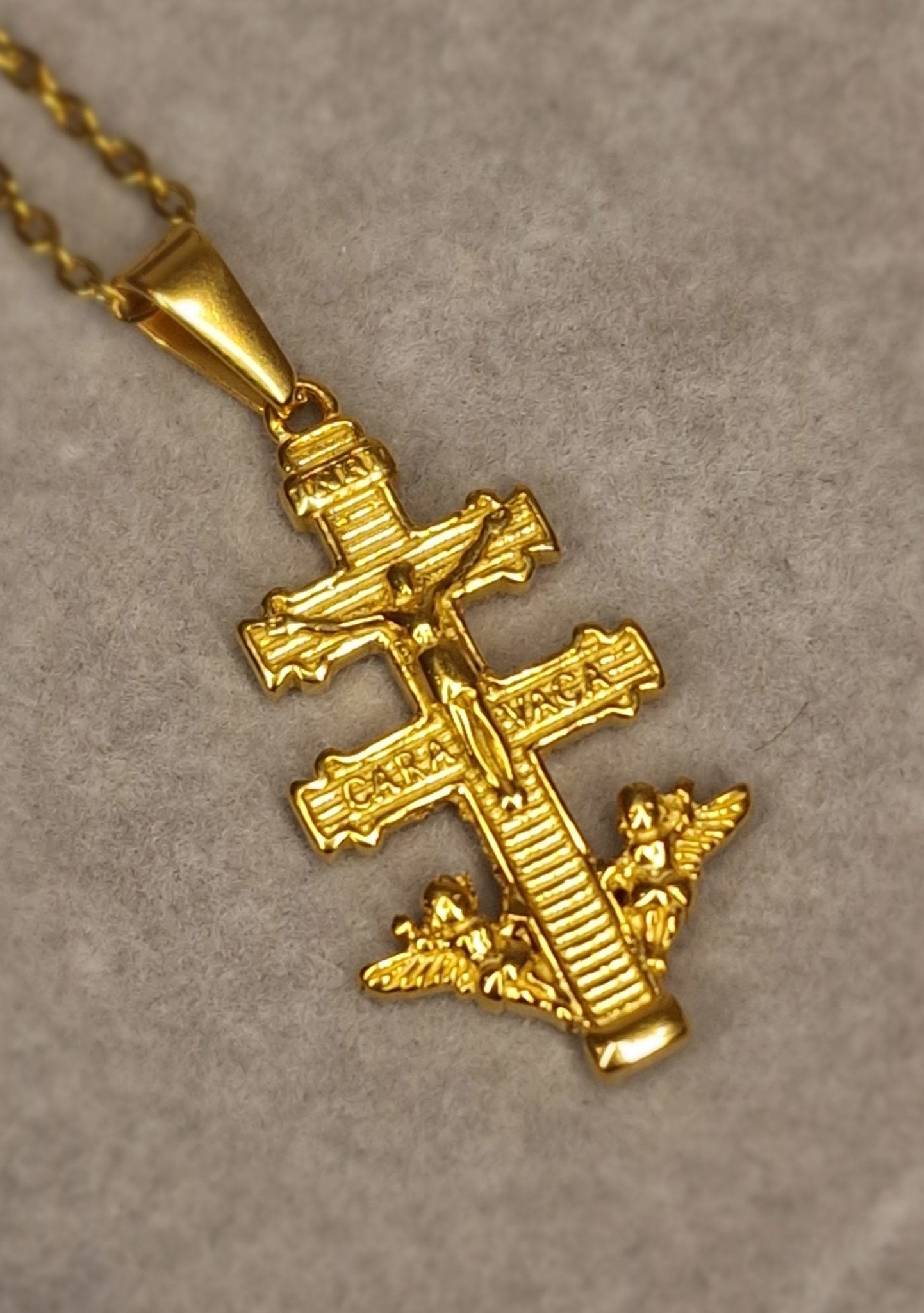 Collar Cruz de Caravaca Hombre